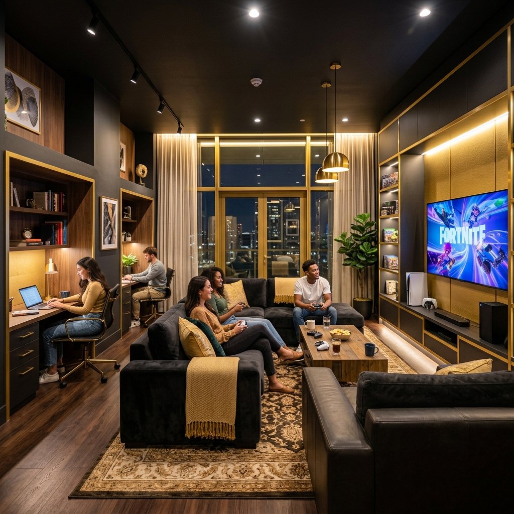 Co-Living Lounge Area